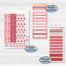 Valentine Book Kit | 7x9 Plum Daily Planner Kit Stickers | Romance | KIT-509-L