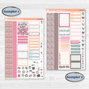 Soft Pink Florals | Weekly Sticker Kit for Vertical Planners like Erin Condren | I Pick You | KIT-510-A