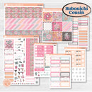 Soft Pink Florals | Hobonichi Cousin Weekly & Daily Planner Kit Stickers | I Pick You | KIT-510-E