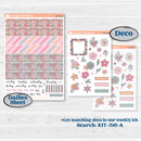 Soft Pink Florals | Hobonichi Cousin Weekly & Daily Planner Kit Stickers | I Pick You | KIT-510-E