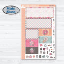 Soft Pink Florals | Plum Vertical Priorities 7x9 Planner Kit Stickers | I Pick You | KIT-510-H