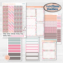 Soft Pink Florals | 7x9 Plum Daily Planner Kit Stickers | I Pick You | KIT-510-L