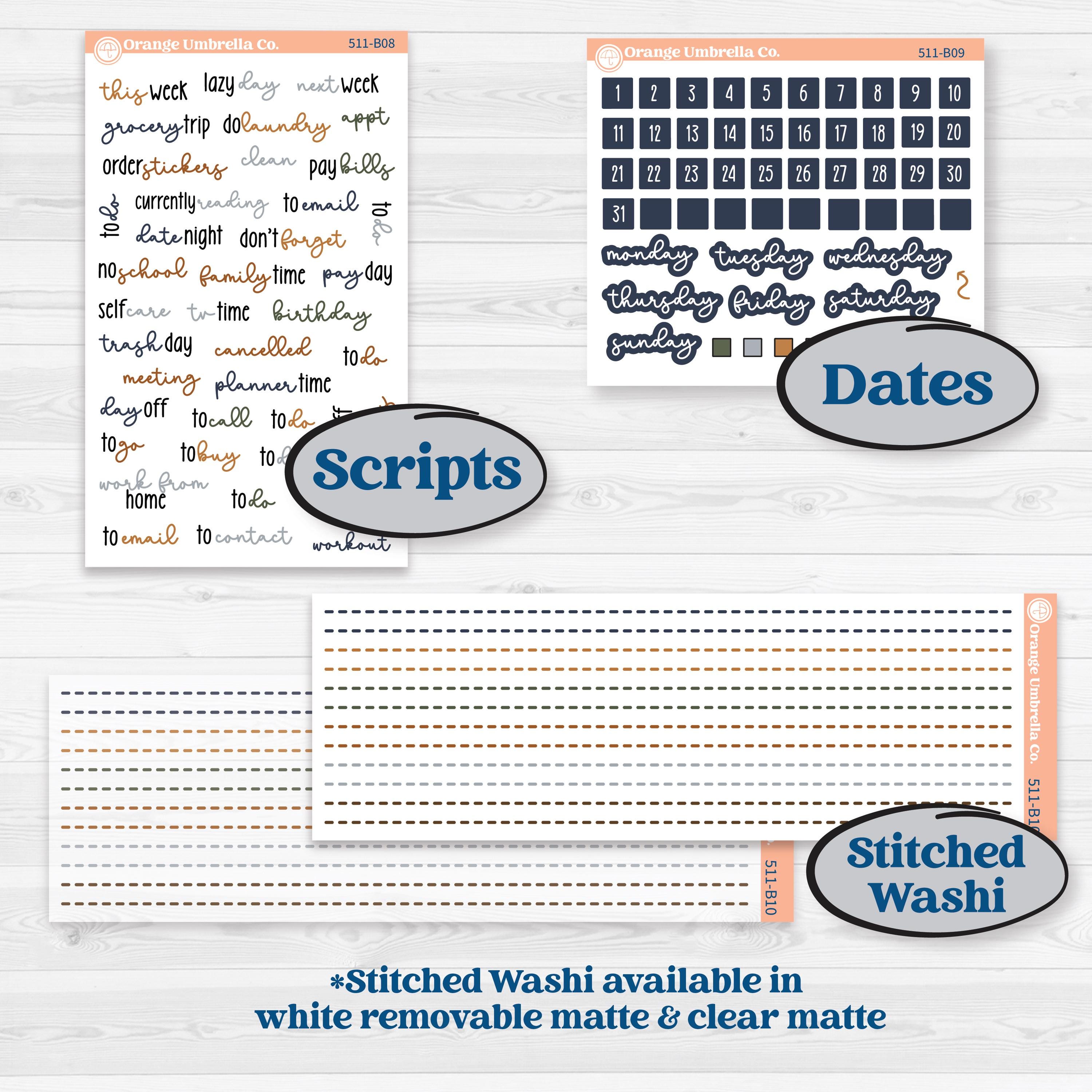 Woodland Birthday Celebration Stickers | Weekly Add-On Planner Kit Stickers | Confetti | KIT-511-B