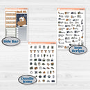 Woodland Birthday Celebration Stickers | Weekly Add-On Planner Kit Stickers | Confetti | KIT-511-B