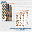 Woodland Birthday Celebration Stickers | Journaling or Scrapbooking Kit | Creative Junk Journal Planner Stickers | Confetti | KIT-511-D