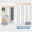 Woodland Birthday Celebration Stickers | Hobonichi Cousin Weekly & Daily Planner Kit Stickers | Confetti | KIT-511-E