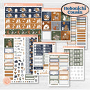 Woodland Birthday Celebration Stickers | Hobonichi Cousin Weekly & Daily Planner Kit Stickers | Confetti | KIT-511-E