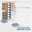 Woodland Birthday Celebration Stickers | Hobonichi Weeks Weekly Planner Kit Stickers | Confetti | KIT-511-F