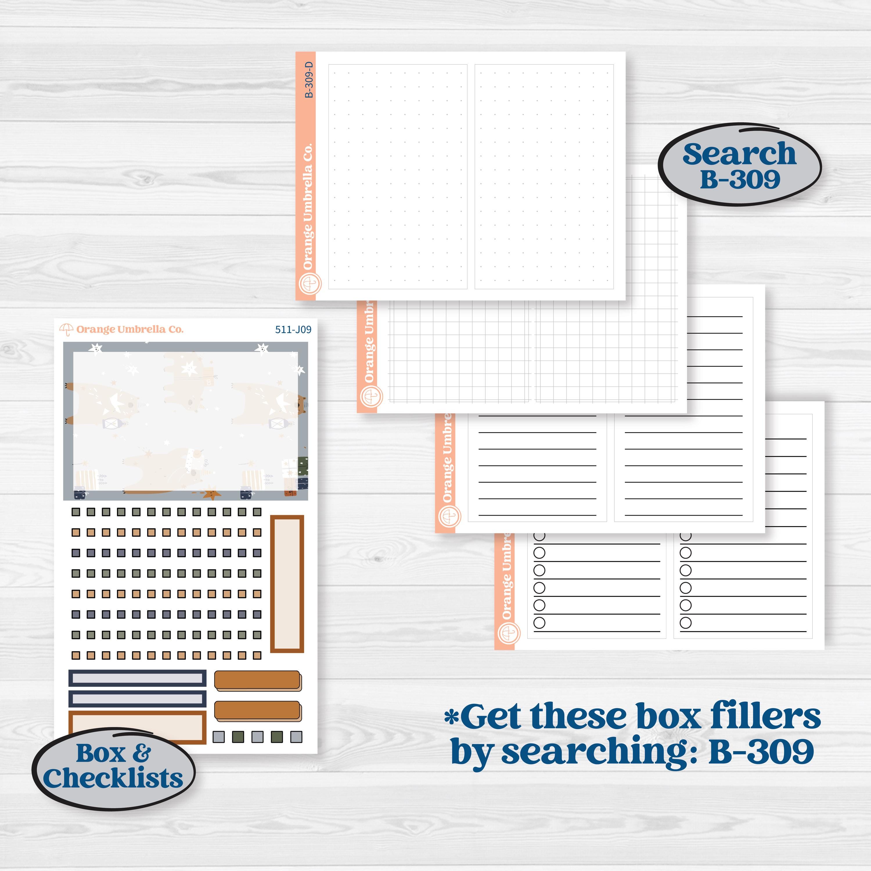 Woodland Birthday Celebration Stickers | A5 Daily Duo Planner Kit Stickers | Confetti | KIT-511-J