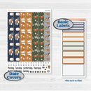 Woodland Birthday Celebration Stickers | 7x9 Erin Condren Daily Duo Planner Kit Stickers | Confetti | KIT-511-K