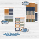 Woodland Birthday Celebration Stickers | 7x9 Plum Daily Planner Kit Stickers | Confetti | KIT-511-L