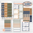 Woodland Birthday Celebration Stickers | 7x9 Plum Daily Planner Kit Stickers | Confetti | KIT-511-L