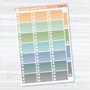 Ombre Checklist Boxes | Planner Stickers | B-836