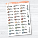 Bill Due F18 Event Labels | Planner Stickers | E-030