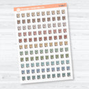 Bible Study & Church Icons | Clear Matte Planner Stickers | F-006-CM