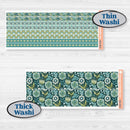 Soft Blue Florals Kit | Weekly Add-On Planner Kit Stickers | Blue Flora | KIT-506-B