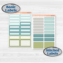 Soft Blue Florals Kit | Weekly Add-On Labels Planner Kit Stickers | Blue Flora | KIT-506-C
