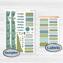 Soft Blue Florals Kit | Journaling or Scrapbooking Kit | Creative Junk Journal Planner Stickers | Blue Flora | KIT-506-D