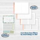 Soft Blue Florals Kit | A5 Daily Duo Planner Kit Stickers | Blue Flora | KIT-506-J