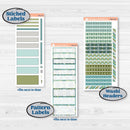 Soft Blue Florals Kit | A5 Daily Duo Planner Kit Stickers | Blue Flora | KIT-506-J