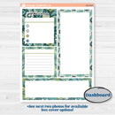 Soft Blue Florals Kit | 7x9 Erin Condren Life Planner Monthly & Dashboard Sticker Kit | Blue Flora | KIT-506-N