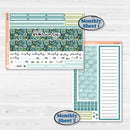 Soft Blue Florals Kit | 8.5x11 Plum Monthly & Dashboard Planner Kit Stickers | Blue Flora | KIT-506-R