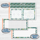 Soft Blue Florals Kit | 8.5x11 Plum Monthly & Dashboard Planner Kit Stickers | Blue Flora | KIT-506-R