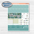 Soft Blue Florals Kit | Hobonichi Cousin Monthly Planner Kit Stickers | Blue Flora | KIT-506-S