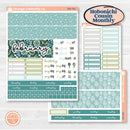 Soft Blue Florals Kit | Hobonichi Cousin Monthly Planner Kit Stickers | Blue Flora | KIT-506-S