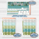 Soft Blue Florals Kit | Laurel Denise Nancy Large & Anne Large Planner Kit Stickers | Blue Flora | KIT-506-V