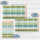 Soft Blue Florals Kit | Laurel Denise Scout Large Planner Kit Stickers | Blue Flora | KIT-506-W