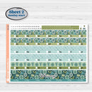 Soft Blue Florals Kit | Laurel Denise Jo Large Planner Kit Stickers | Blue Flora | KIT-506-X