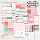 Sweet Valentine Florals | Weekly Add-On Labels Planner Kit Stickers | Call Me Sweetheart | KIT-507-C