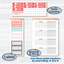 Sweet Valentine Florals | Plum Vertical Priorities 7x9 Planner Kit Stickers | Call Me Sweetheart | KIT-507-H