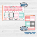 Sweet Valentine Florals | 7x9 Plum Monthly & Dashboard Planner Kit Stickers | Call Me Sweetheart | KIT-507-Q