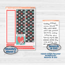 Sweet Valentine Florals | 7x9 Plum Monthly & Dashboard Planner Kit Stickers | Call Me Sweetheart | KIT-507-Q