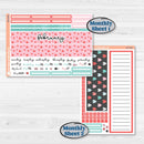 Sweet Valentine Florals | 8.5x11 Plum Monthly & Dashboard Planner Kit Stickers | Call Me Sweetheart | KIT-507-R