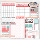 Sweet Valentine Florals | A5 & 7x9 Create Your Own Monthly or Dashboard Universal | Reading Log Sticker Kit | Call Me Sweetheart | KIT-507-U