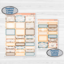 Coffee & Florals Sticker Kit | Weekly Add-On Labels Planner Kit Stickers | Mocha | KIT-508-C