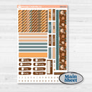 Coffee & Florals Sticker Kit | Erin Condren Weekly Dashboard Planner Kit Stickers | Mocha | KIT-508-G