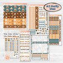 Coffee & Florals Sticker Kit | A5 Daily Duo Planner Kit Stickers | Mocha | KIT-508-J