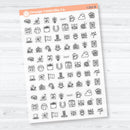March & St. Patrick’s Day Icons | Clear Matte Planner Stickers | I-202-CM