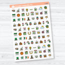 March & St. Patrick’s Day Icons | Clear Matte Planner Stickers | I-202-CM