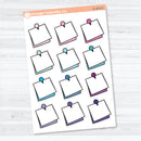 Large Push Pin Doodle Labels | Planner Stickers | C-473