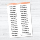 2026 Dates of the Month Stickers | F18 | Planner Stickers | B-818–823-B