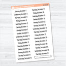 2026 Dates of the Month Stickers | F18 | Planner Stickers | B-818–823-B