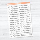 2026 Dates of the Month Stickers | F18 | Clear Matte Planner Stickers | B-830–835-BCM