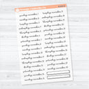 2026 Dates of the Month Stickers | F18 | Clear Matte Planner Stickers | B-830–835-BCM