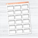 Large Top Spiral Journaling Labels | Planner Stickers | C-474