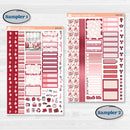 Valentine Book Kit | Weekly Sticker Kit for Vertical Planners like Erin Condren | Romance | KIT-509-A